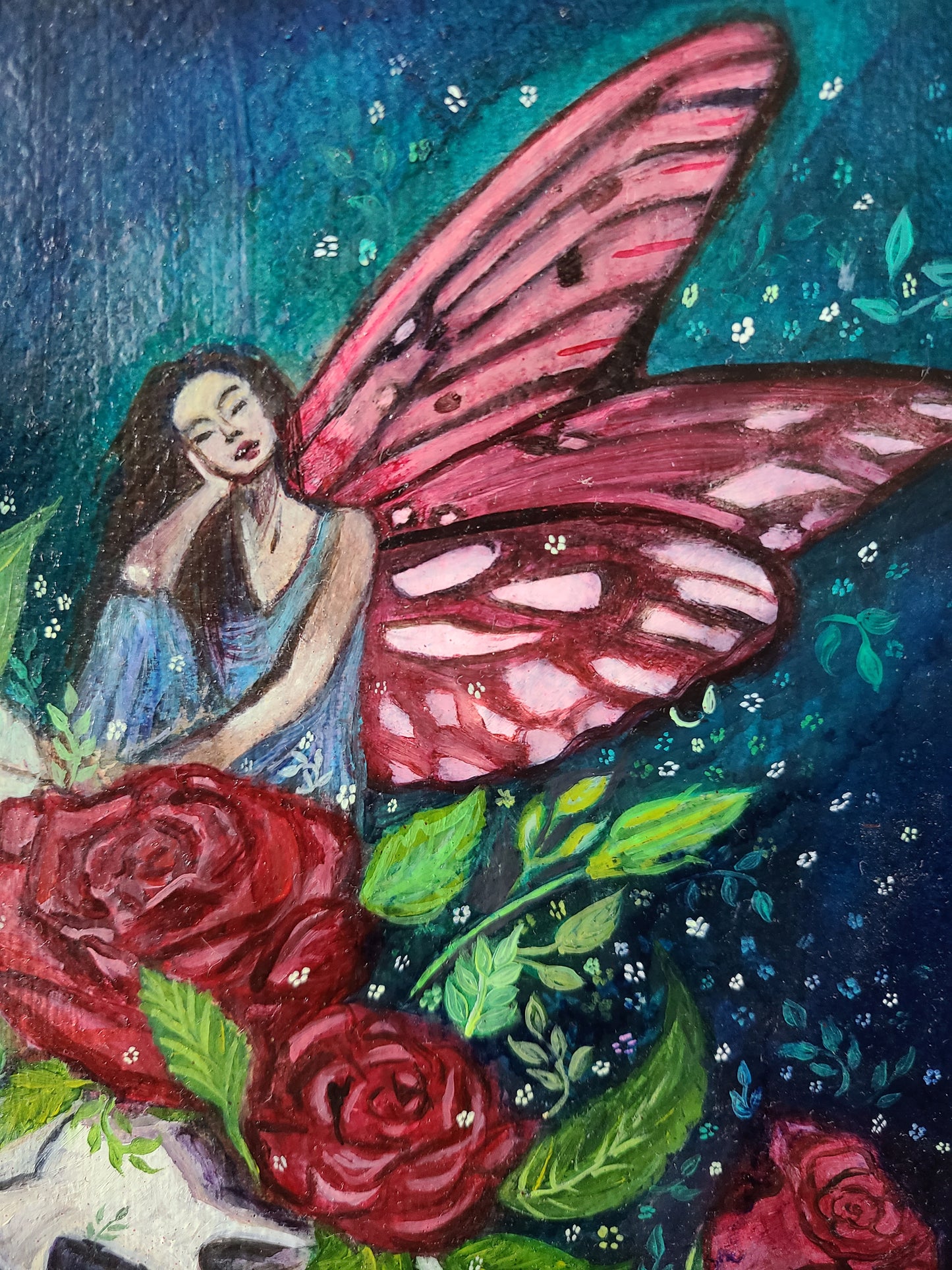 Disconnected (Study) - Mixed Media and Oil on Paper